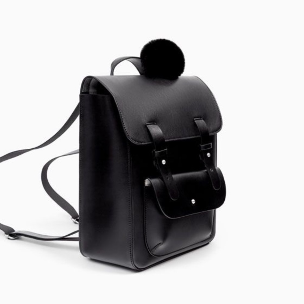 Zara Leather bagpack
